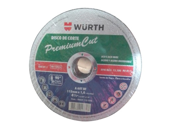 DISCO CORTE PREMIUM CUT 115 X 1.0 X 22.23 (4 12)