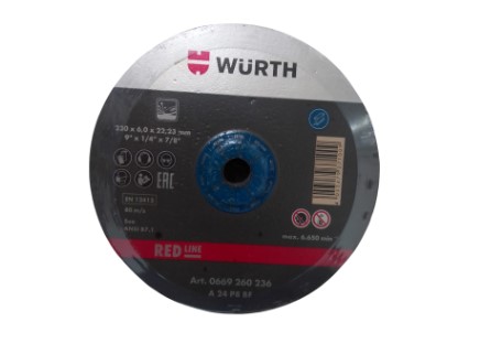 DISCO DE DESBASTE RED-LINE 230 X 6.0 X 22.23, 9 PULGADAS