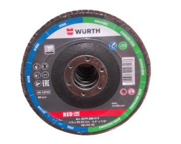 DISCO FLAP ACERO E INOX DE 115 MM - GRIT 40