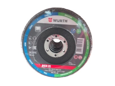 DISCO FLAP ACERO E INOX DE 115 MM - GRIT 60