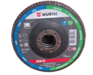 DISCO FLAP ACERO E INOX DE 115 MM - GRIT 120